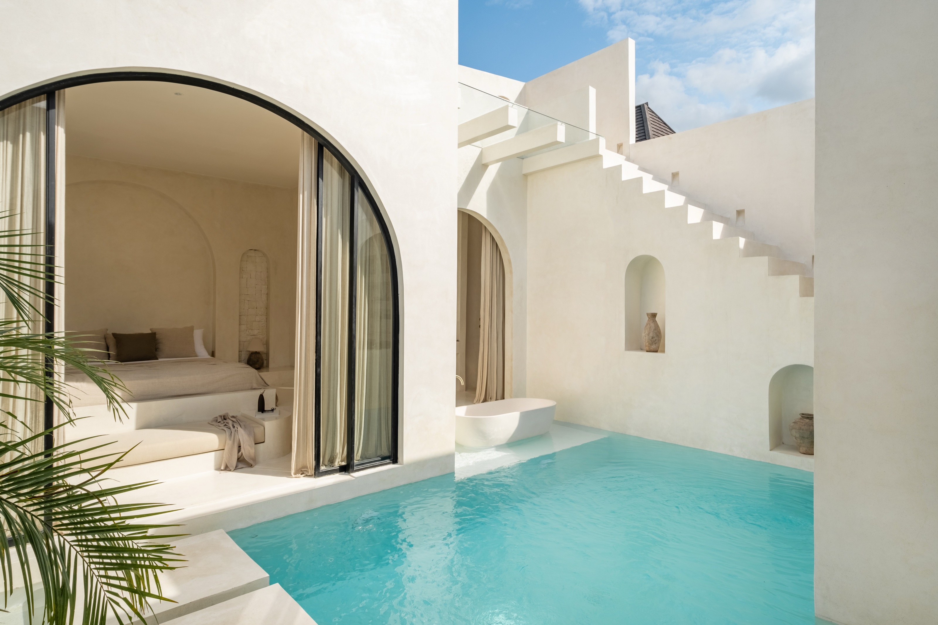 Patio and pool at Villa 01