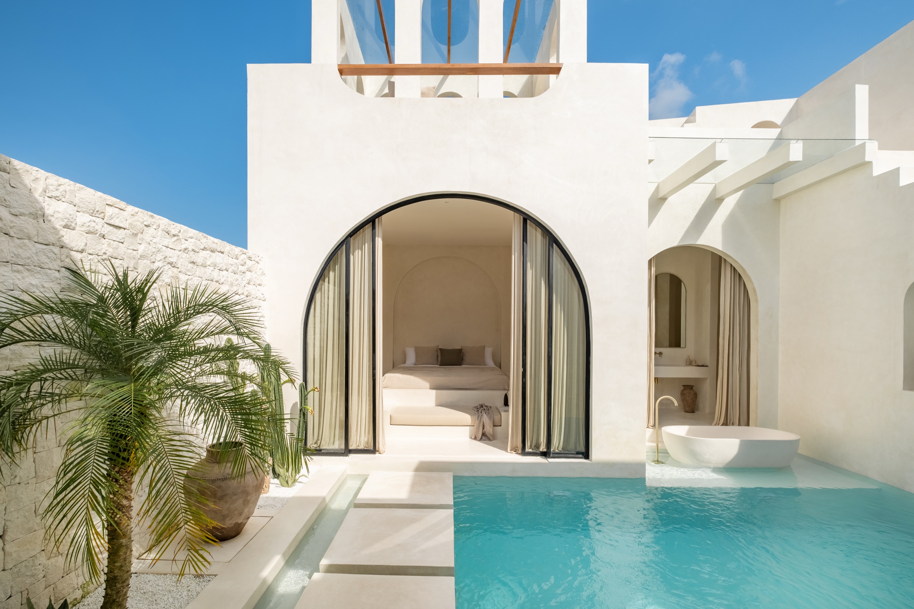 Patio and pool at Villa 01