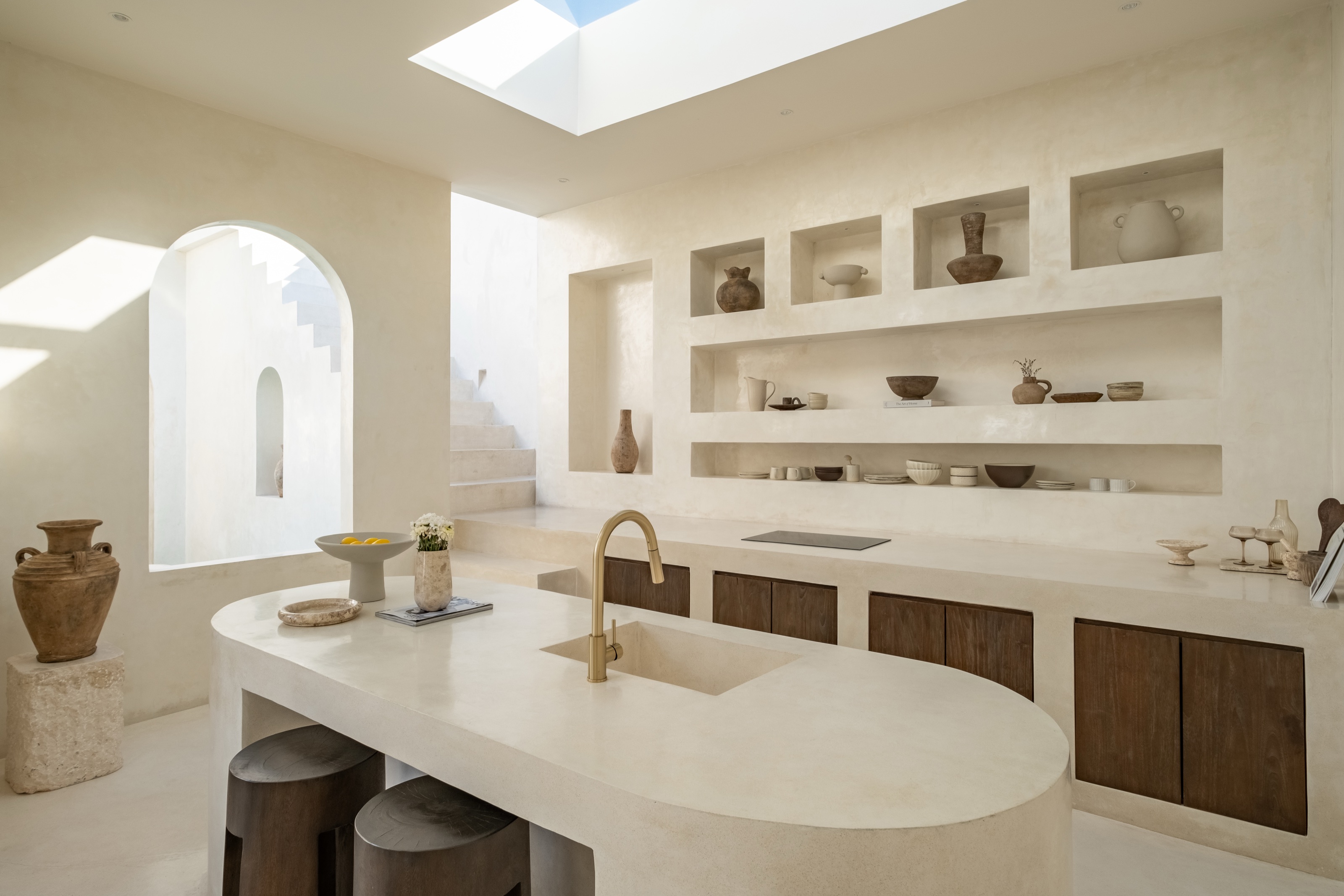 Polished concrete kitchen
